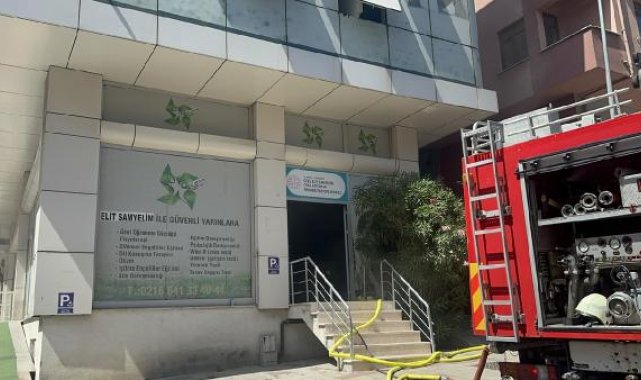 Çekmeköy'de özel rehabilitasyon merkezinde yangın paniği