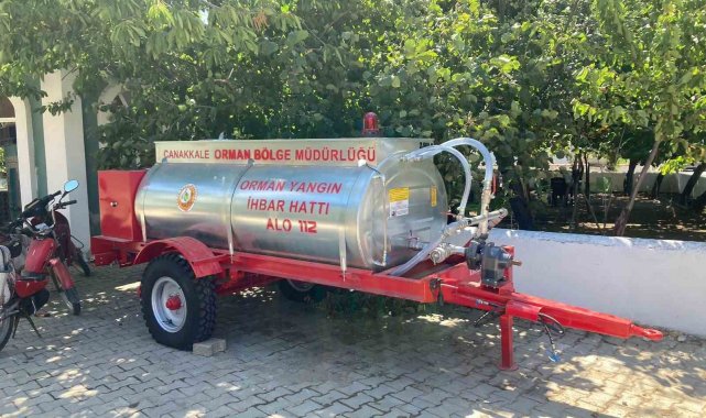 Çiftlik köyüne seyyar yangın söndürme tankı