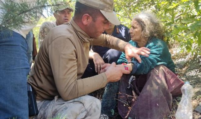 Çilek toplarken kaybolan kadını, jandarma buldu