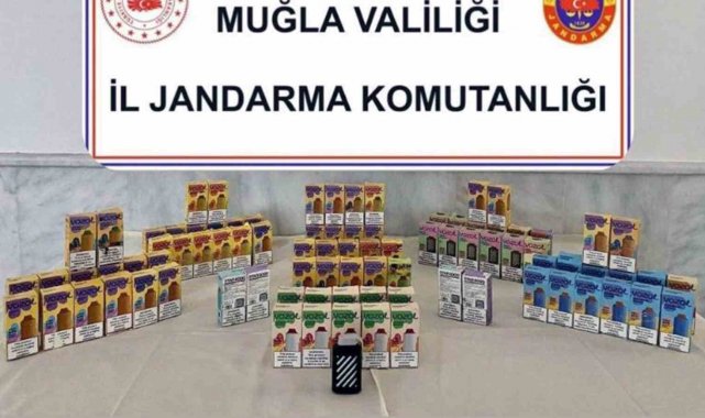 Datça'da kaçak elektronik sigara operasyonu