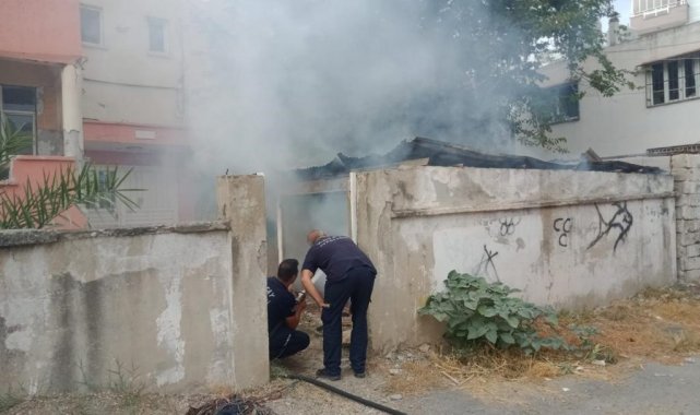 Depoda çıkan yangın söndürüldü