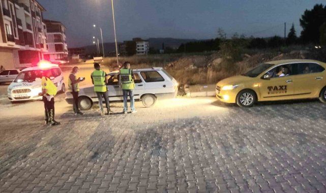 Dinar'da asayiş ve trafik denetimi