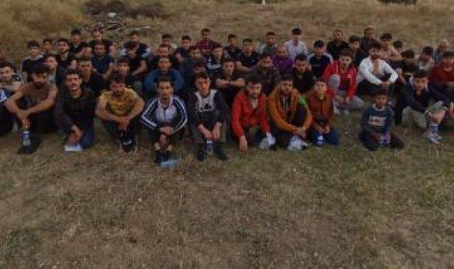 Edirne'de 64 kaçak göçmen yakalandı