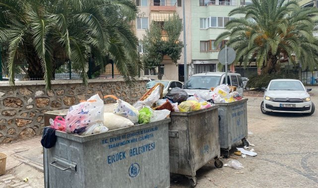 Erdek'te vatandaşların 'çöp' tepkisi