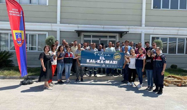 Fabrika çalışanlarına jandarmadan eğitim
