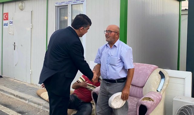 Fadıloğlu, depremzedeler ile bir araya geldi