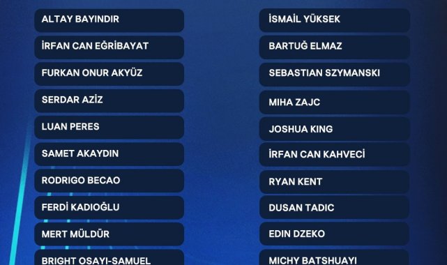 Fenerbahçe'nin Maribor maçı kadrosu belli oldu