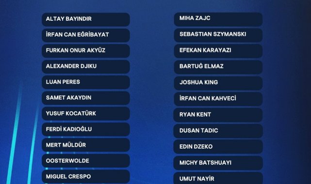 Fenerbahçe'nin Maribor maçı kamp kadrosu açıklandı