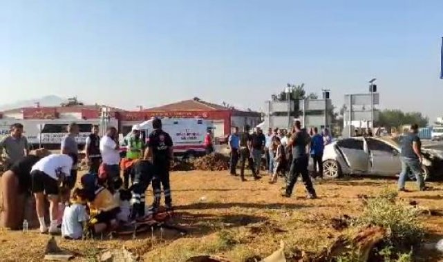 Gaziantep'te otomobil şarampole devrildi: 7 yaralı