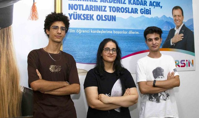 Gençlerin üniversite hayalleri Mersin Büyükşehir Belediyesinin destekleriyle gerçek oldu