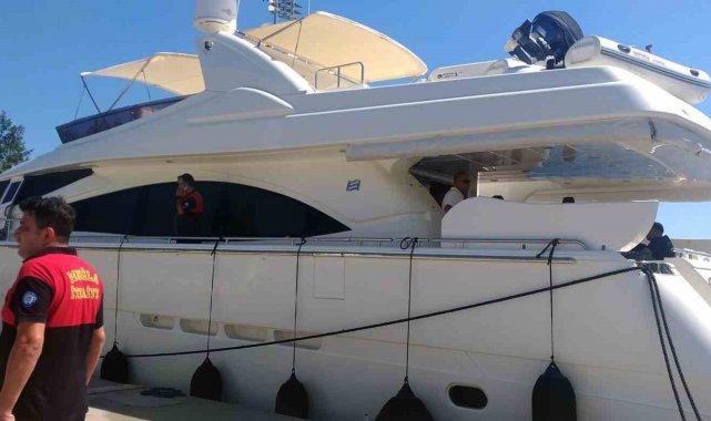 Göcek'te tekne yangını ucuz atlatıldı