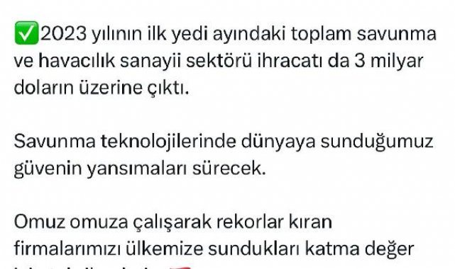 Haluk Görgün: Savunma sektörümüz ihracat rekoru kırdı