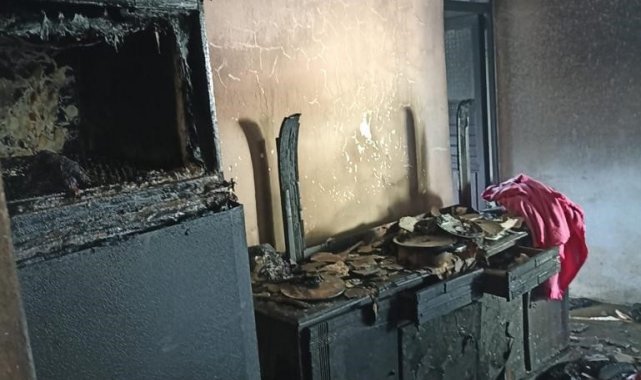 Hatay'da mesken yangını söndürüldü