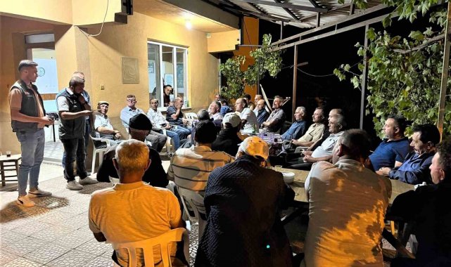 Hisarcık'ta köylülere orman yangınları konusunda broşür dağıtıldı