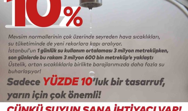 İBB Başkanı Ekrem İmamoğlu'ndan su tasarrufu çağrısı