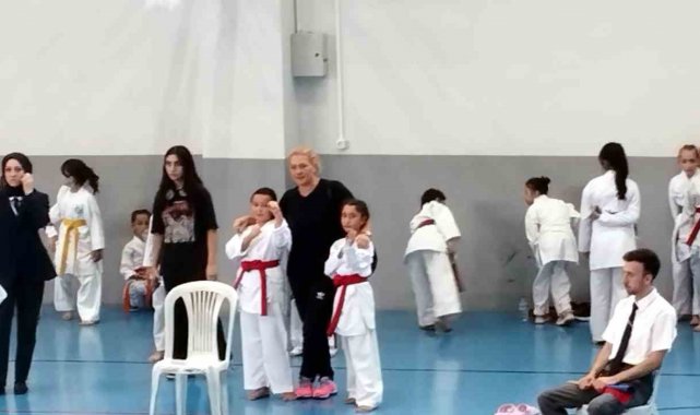 İlk defa katıldıkları karate müsabakasında 6 madalya kazandılar