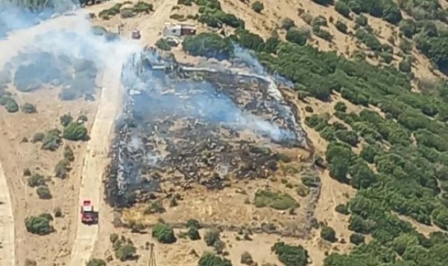 İzmir'de orman yangını, 1 saatte kontrol altına alındı