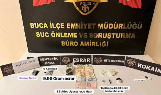İzmir'de uyuşturucu operasyonuna 1 tutuklama