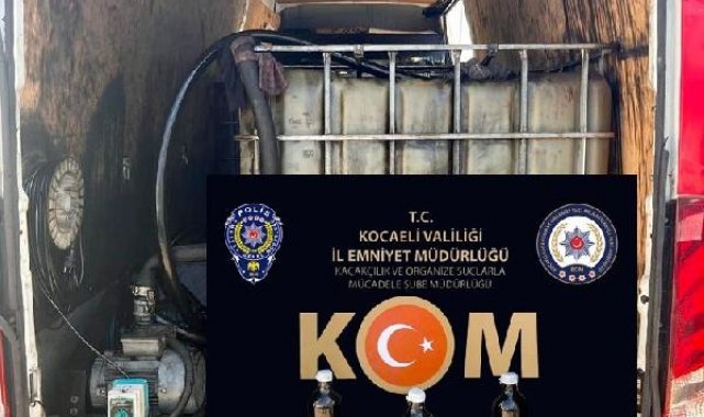 İzmit'te durdurulan araçta 4 bin litre kaçak akaryakıt ele geçirildi