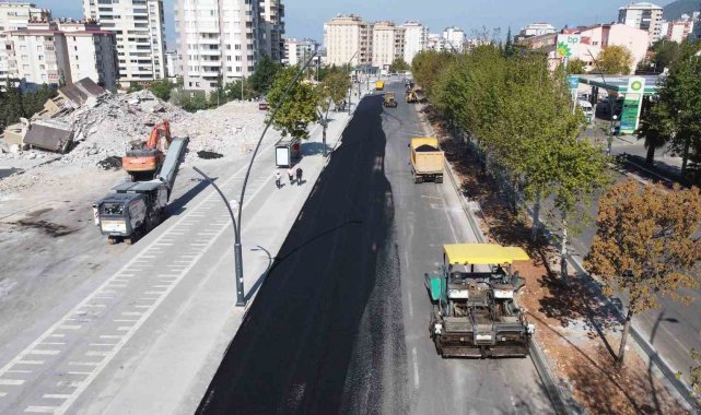 Kahramanmaraş'ta asfalt çalışmaları