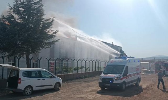Kırıkkale'de savunma sanayi fabrikasında yangın