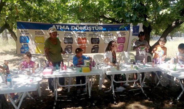 Kuşadası'nda çocuklar eğlenerek geri dönüşüm bilinci kazanıyor