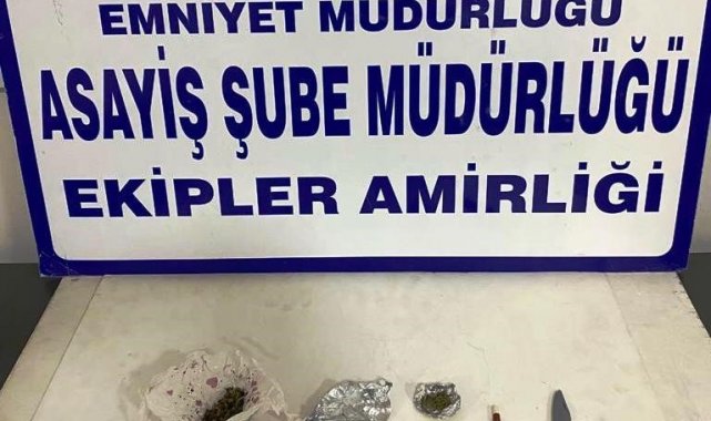 Kütahya'da bir kişinin üzerinde uyuşturucu madde ele geçirildi
