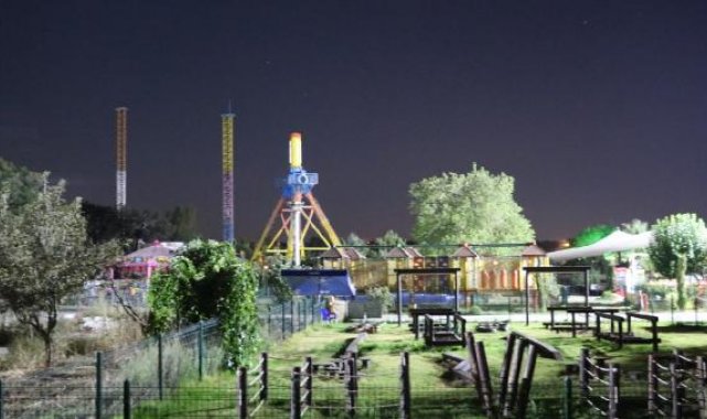 Lunaparkta ağaç dallarına çarpan salıncaktaki 6 kişi yaralandı