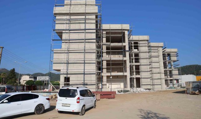 Marmaris'te yeni belediye binası inşaatının yüzde 60'ı tamamlandı