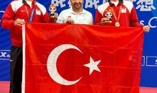 Milli masa tenisçiler İbrahim Gündüz ve Talha Yiğenler, Üniversiteler Dünya Şampiyonası'nda 3'üncü oldu