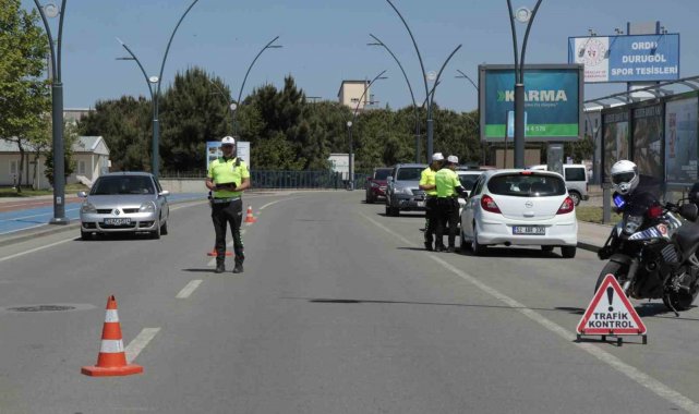 Ordu'da bir haftada 14 bin araç denetlendi