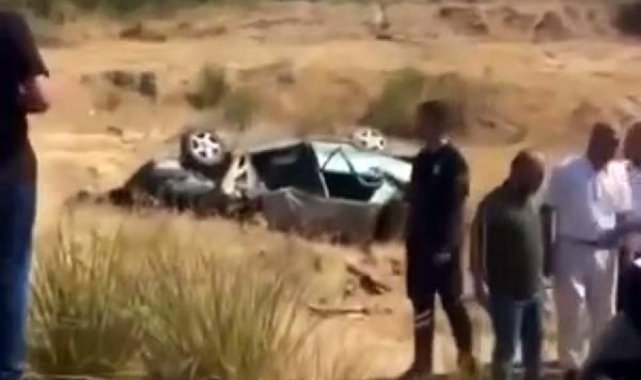 Otomobil şarampole devrildi: 1 ölü, 8 yaralı