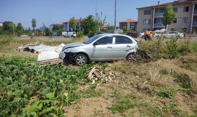 Otomobile çarpan motosikletin sürücüsü, ağır yaralandı