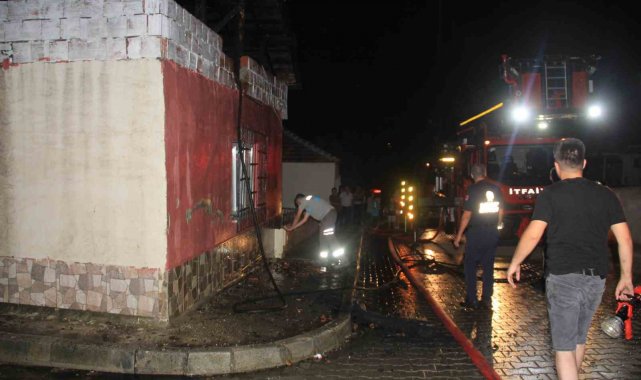 Samsun'da korkutan yangın: 1 yaralı