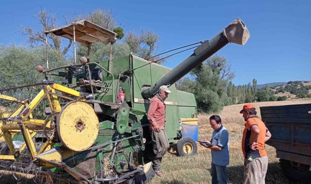 Simav İlçe Tarım Müdürlüğü biçerdöver kontrollerine devam ediyor
