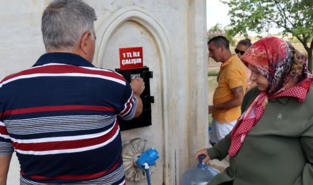 Su sıkıntısı yaşanan Keşan'da, çeşmeler ücretli hale getirildi