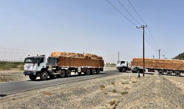 Sudan'a gönderilen 15 konteynerlik yardım malzemesi ülkeye ulaştı