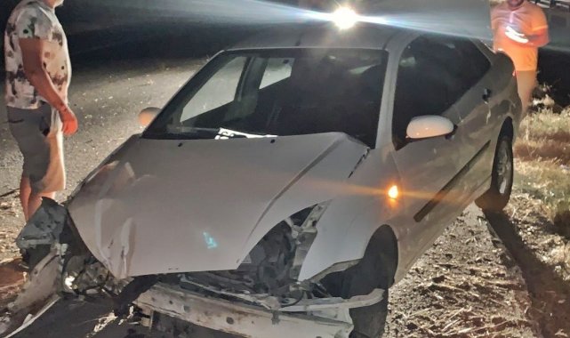 Sulama kanalına düşen otomobil sürücüsü yaralandı