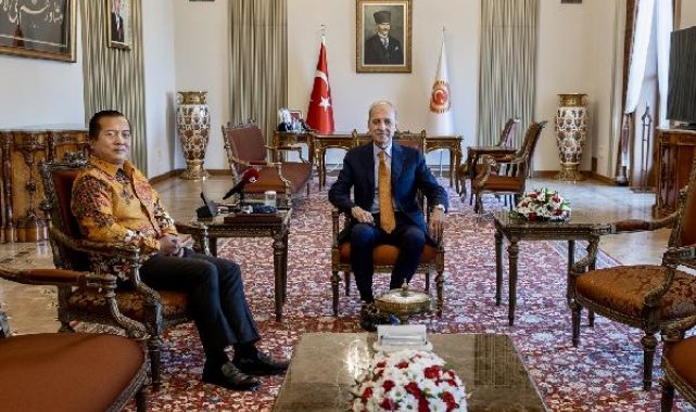 TBMM Başkanı Kurtulmuş, Endonezya'nın Ankara Büyükelçisi İkbal'i kabul etti