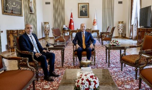 TBMM Başkanı Kurtulmuş, KKTC Ankara Büyükelçisi Korukoğlu'nu kabul etti