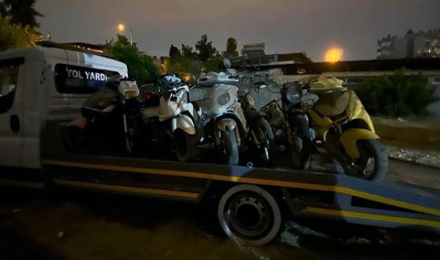 Terk edilen yediemin otoparkında hırsızlara suçüstü
