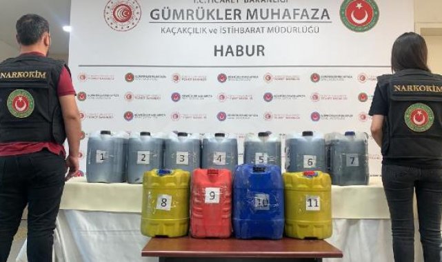 TIR'ın yakıt deposunda 245 kilo sıvı metamfetamin ele geçirildi