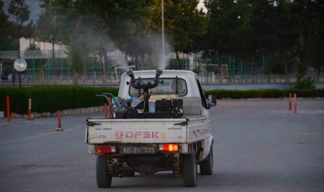 Tokat'ta haşerelere karşı ilaçlama çalışması başladı