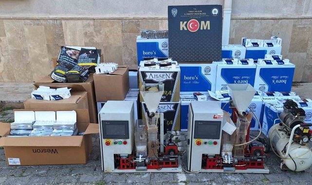 Tokat'ta kaçak sigara suçundan iki kişiye adli işlem başlatıldı