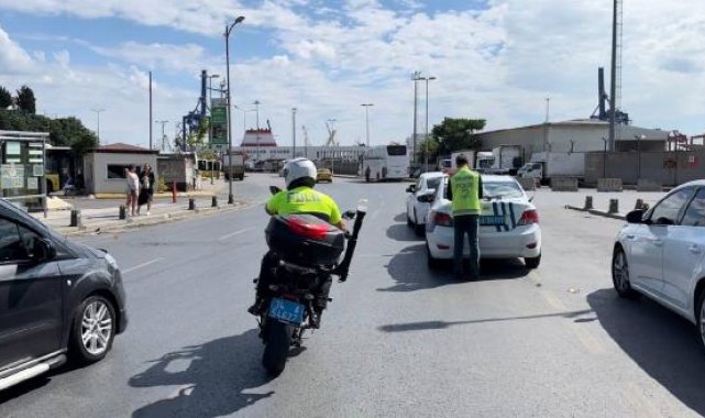 Üsküdar'da denetime takılan taksici üst üste iki ceza yedi