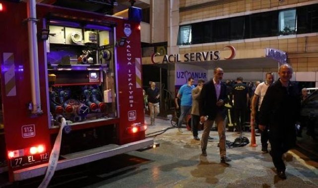 Yalova'da hastanede yangın; 61 hasta tahliye edildi