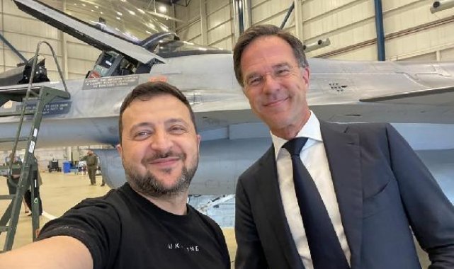 Zelenski duyurdu: Hollanda, Ukrayna'ya 42 adet F-16 verecek