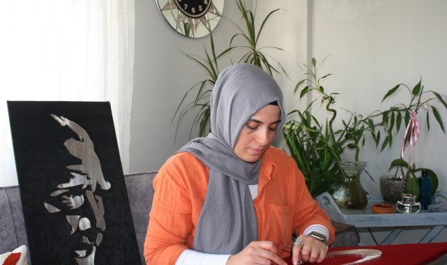10 yıl önce komşusunun evindeki tablodan etkilendi, şimdi hedefi atölye açmak
