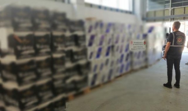 2 ilde 8,6 milyon TL'lik kaçak makaron ele geçirildi