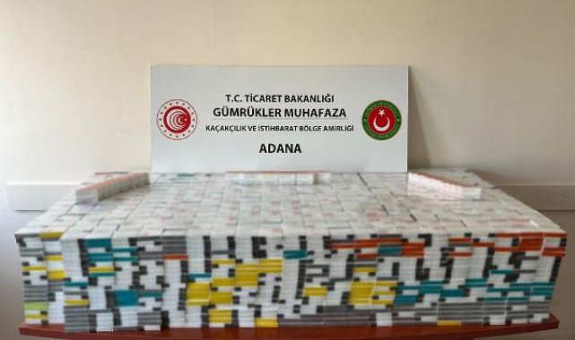 Adana'da 7 bin 500 paket elektronik sigara tütünü ele geçirildi